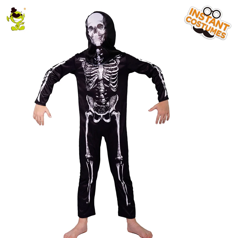 Beste Jongens Enge Skelet kleding Kids Gruwelijke Killer Rollenspel Sets Halloween Party Enge Schedel jurk Cosplay halloween party