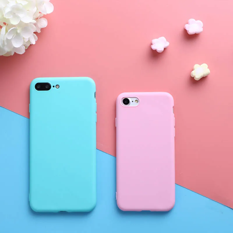 For Iphone 6s case For Iphone 6 Macaron Phone Bag Cases Silicone Case for Iphone 6 6s 7 8 Plus Case Cover for Iphone 6