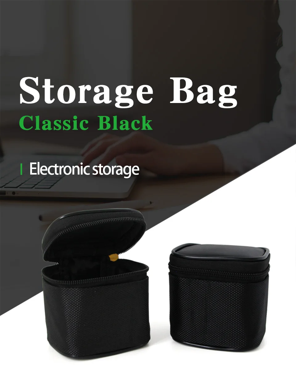 Data Line Cables Storage Box Charger Headphone Protective Bag Zipper Digital Products USB Cable Travel Storage Case (1)
