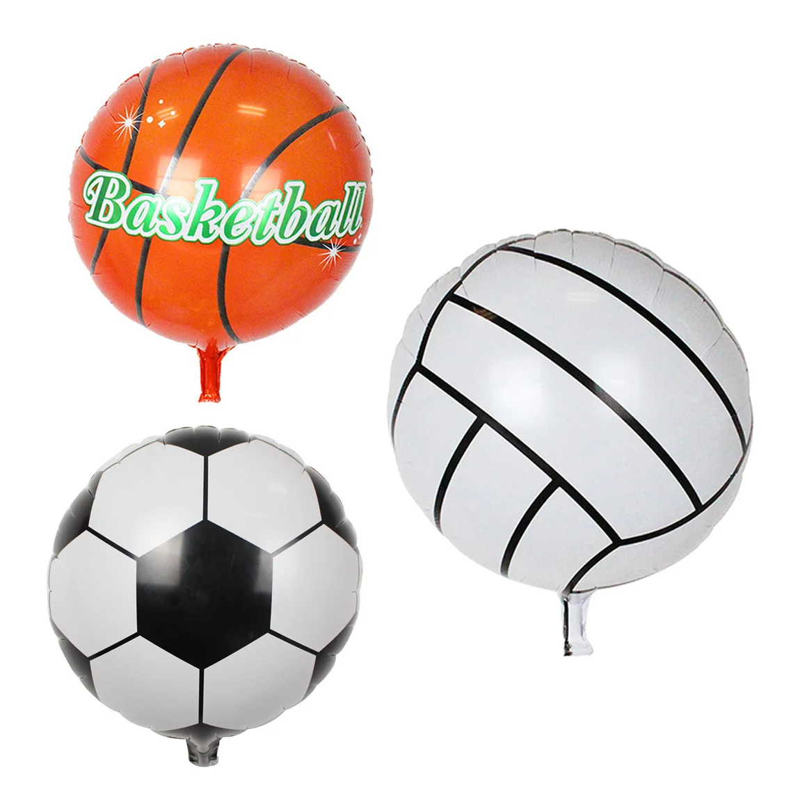 Us 0 71 50 Off 2017 New 18 Inch Football Balloons Basketball Volleyball Wholesale Wedding Party Decoration Birthday Gift For Children Kids Toys In