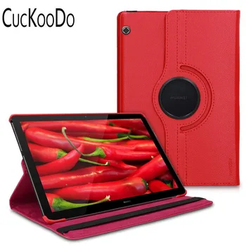 

30Pcs/lot 360 Degree Rotating Magnetic Smart PU Leather Protective Case For Huawei MediaPad T5 10-inch Tablet