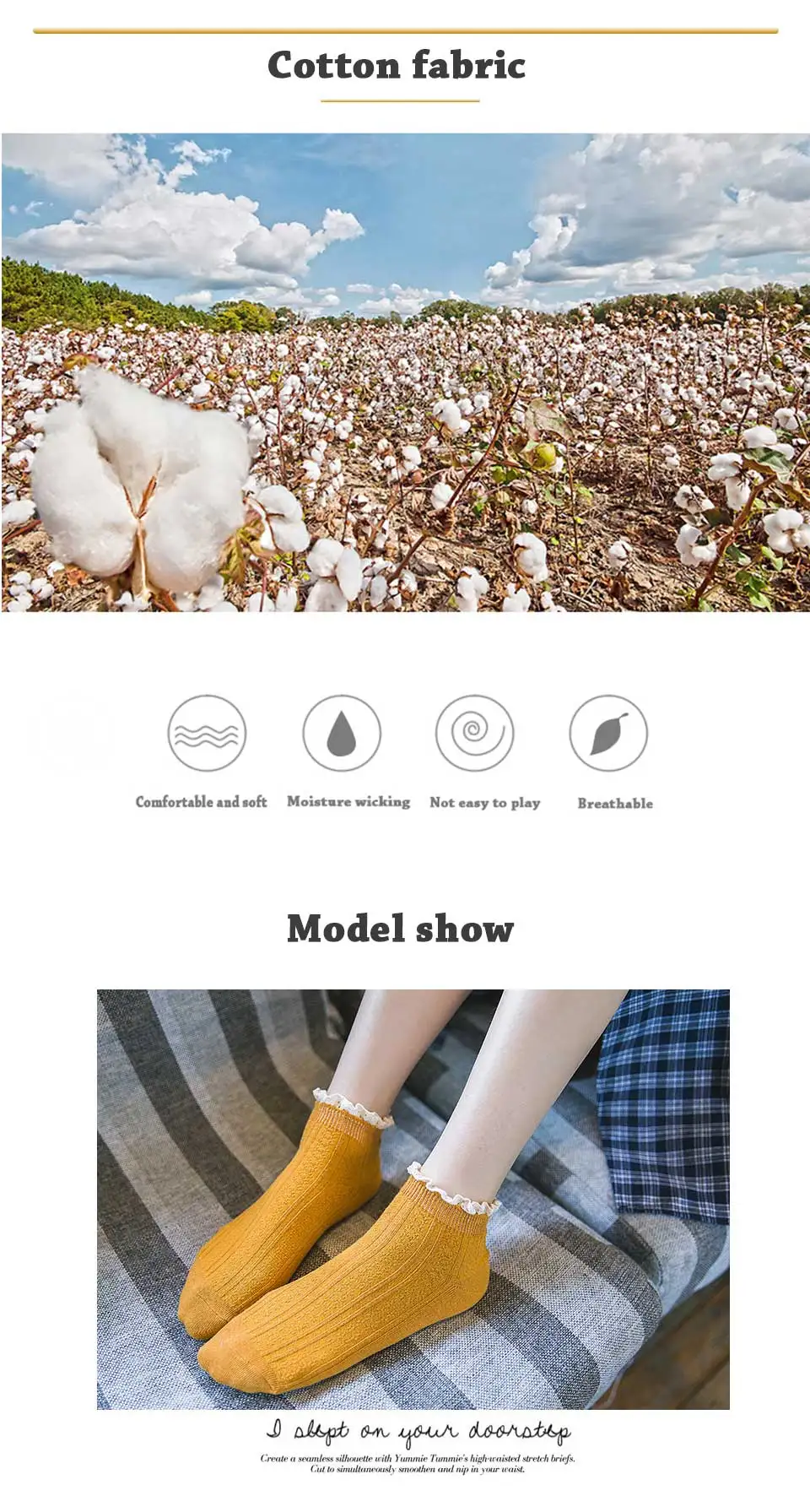 2018 Autumn and Winter New Cotton Short Tube Lace Solid Color Wild Boat Socks Small Fresh Lady Fan Warm Wear (5)