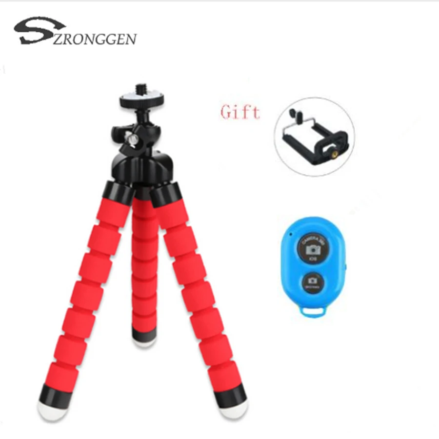 

Mini Camera Phone Holder Flexible Octopus Tripod Bracket Stand Holder Mount Monopod Styling Accessories + Bluetooth