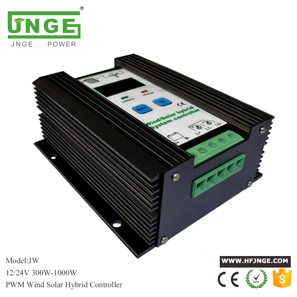 

600W Wind Solar Hybrid Controller 400W wind turbine 200W Solar Panel Charge Controller 12V/24V Auto with Big LCD Display