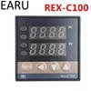 Controlador Digital PID de Control de temperatura, REX-C100 x REX-C100FK02-M, salida de relé Universal tipo K PT100 J, 1 AC110-240V ► Foto 2/5