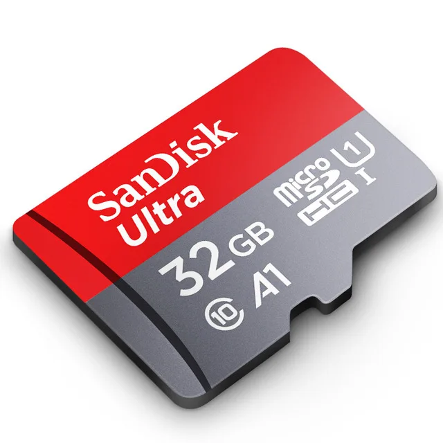 Двойной флеш-накопитель SanDisk картой Micro SD объемом 16 Гб оперативной памяти, 32 Гб встроенной памяти, 64 ГБ 128 ГБ 200 ГБ флэш-карта памяти Uitra Class10 Max 100 МБ/с. tf карта cartao de memoria - Емкость: 32GB with gift
