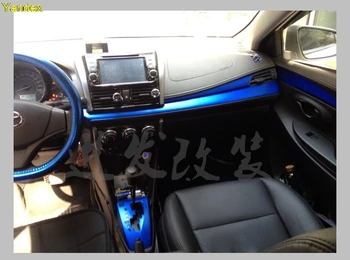 

Yandex for toyota vios yaris modified 3D5D carbon paste stickers peach wood stickers control protector in color film 12pcs