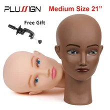 2" без волос лысый косметологический тренировка женский манекен модель головы для макияжа ювелирные изделия серьги шапки парики Дисплей