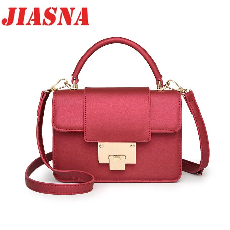JIASNA New Women Crossbody Bags Versatile Japan and Korean Style Soft Pu High Quality Solid Handbags Famous Brands Fashion | Багаж и сумки