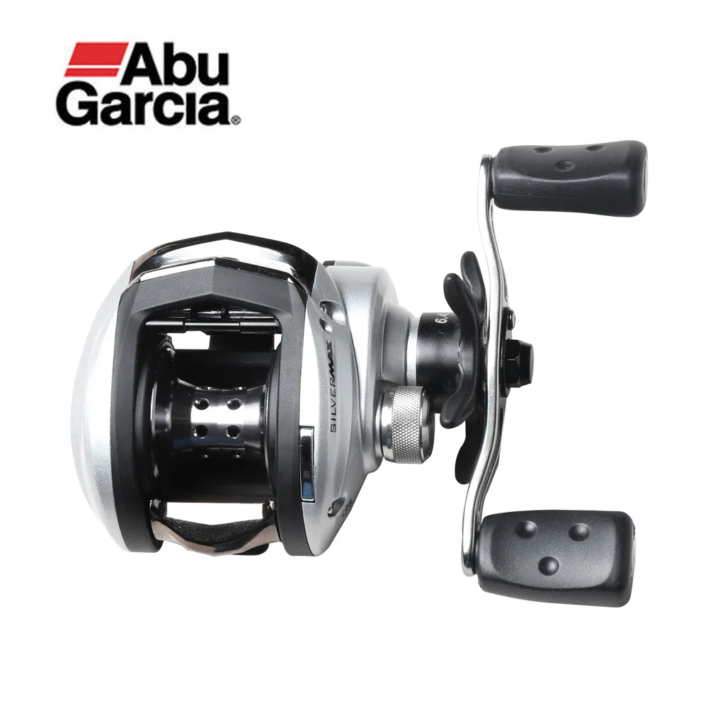 Original Abu Garcia Brand SILVER MAX3 SMAX3 Fishing Reel L/R Hand 5+1BB Max Drag 8kg 6.4:1 Bait Casting Reel Moulinet Peche
