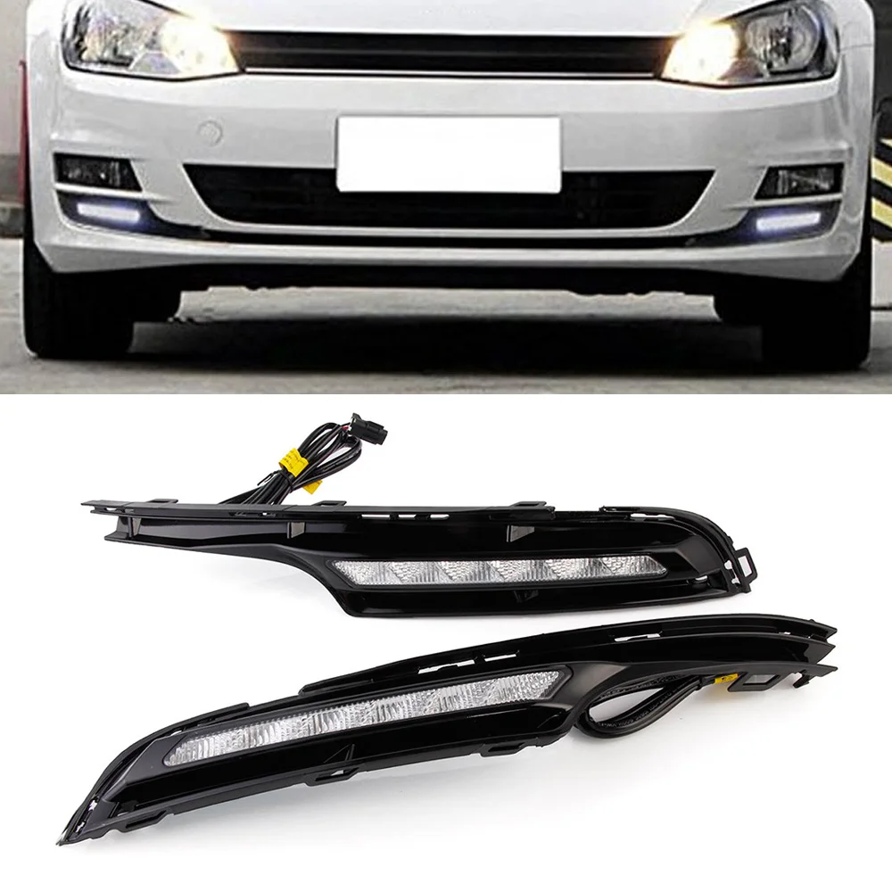 

For Volkswagen Golf 7 2013-16 Car Light Assembly LED Day Lights DRL Driving Lamp Daytime Running Light 2pcs/set