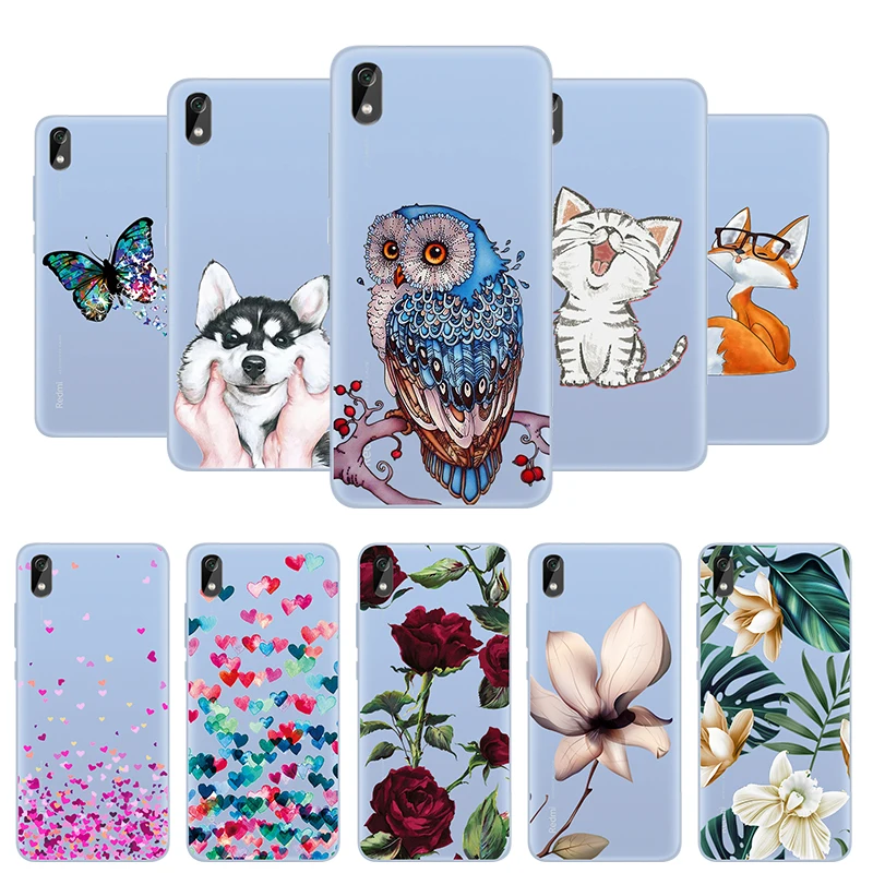 Чехол для мобильного телефона Redmi 7A Funda Coque Xiaomi силиконовый матовый чехол задней
