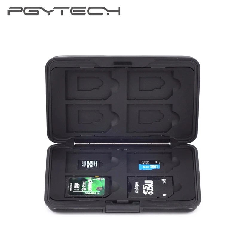 

PGYTECH DJI Mavic Pro/Mavic Air/Spark Memory Card Case Protective Box Case 8 SD 8 TF Micro SD Card