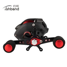 Новая модель MADMOUSE FD500 металлический корпус с катушкой, для приманки, литая Рыболовная катушка 10+ 1 BB 6,2: 1 Шестерня Ratio12KG Макс тяга