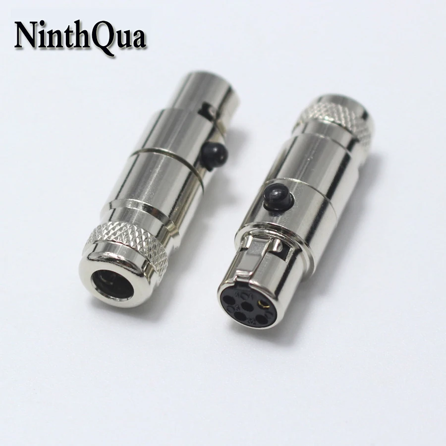 1 шт. металлический разъем для микрофона Mini XLR 5 Pin гнездовой маленький P адаптер