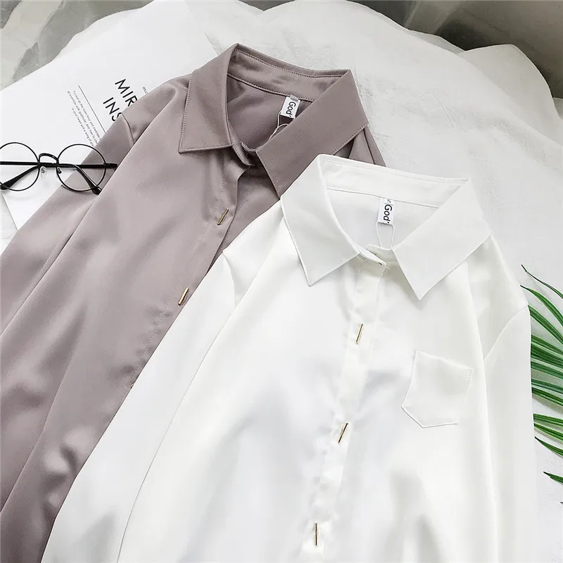 Женские рубашки женские шелковые блузки топы и Blusas Mujer De Moda 2019 элегантные