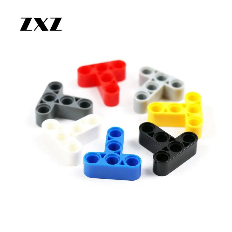 

DIY Children Toys Technic Liftarm Beam 3+2 T Shape Compatible With Legoes Technic Parts 60484 Car Truck Transport Accessory