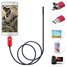 7 мм эндоскоп камера HD USB эндоскоп с 6 светодиодный 10 м мягкий кабель водонепроницаемый осмотр бороскоп для андроида ПК