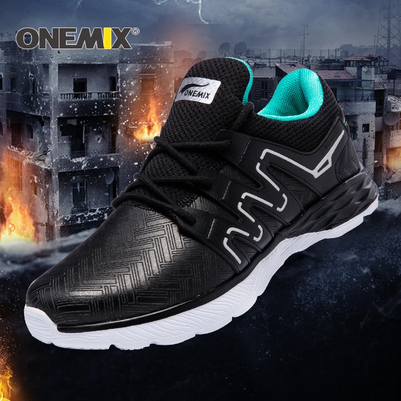 Onemix/Мужская обувь для бега; теплая кожаная обувь; сезон осень-зима; Светоотражающая Мужская Спортивная обувь; уличные спортивные кроссовки; Белая обувь
