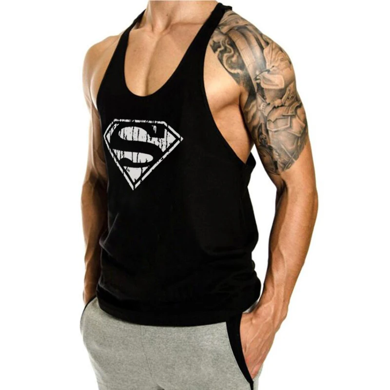 Бренд тренажерные залы Стрингер Singlets Мужская одежда мышцы Бодибилдинг без