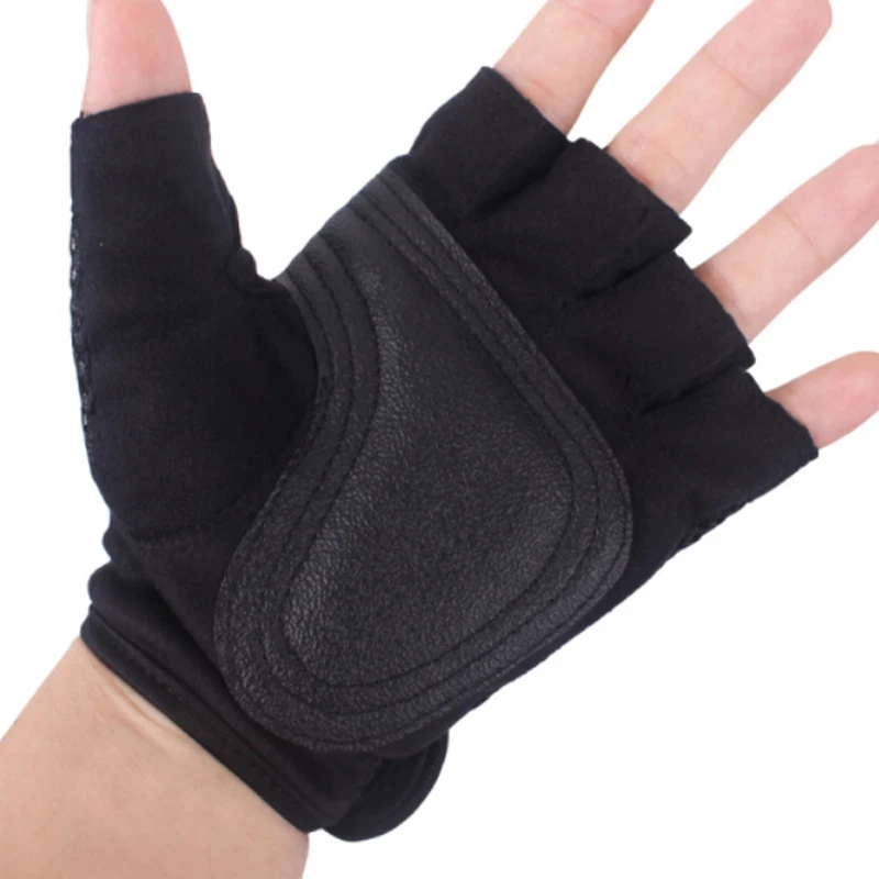 POVIT 1Pair Body Building Fitness Gloves Sports Training Weightlifting Gloves For Women/Men Crossfit Dumbbell Exercise Gym Glove