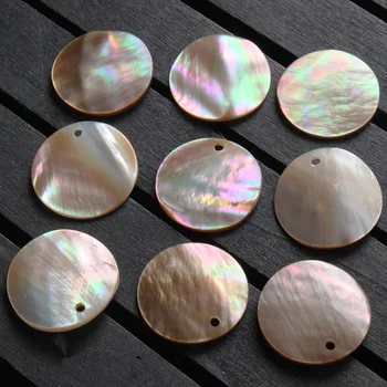 

15/18/20MM Natural Sea Shell Round Beads For Jewelry Making DIY Findings Brown Seashell Material Make Fashion Earrings Necklace