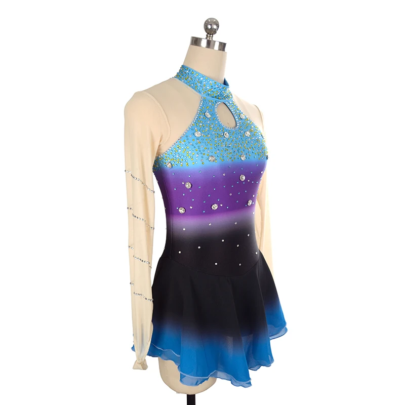 Nasinaya Figure Skating Dress Customized Competition Ice Skating Skirt for Girl Women Kids Patinaje Gymnastics Performance 100
