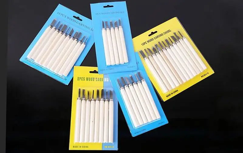 12PCS Woodcut Knife