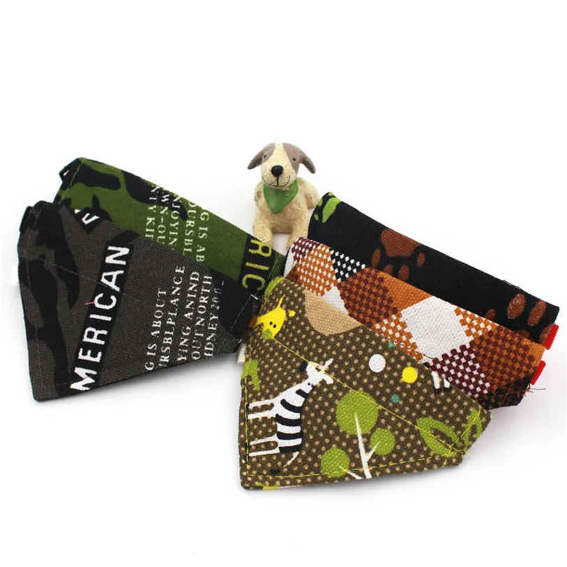XS-XL бандана для собак и кошек, Регулируемый шарф для собак и кошек, галстук-бабочка, бандана, воротник, платок, аксессуары для собак 40JA24