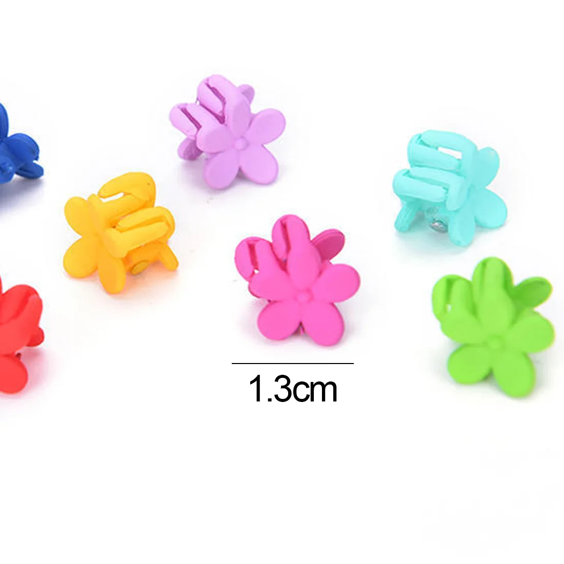 10 pcs Baby Girls Small Hair Claw Cute Candy Color flower Hair Jaw Clip Children Hairpin Hair Accessories