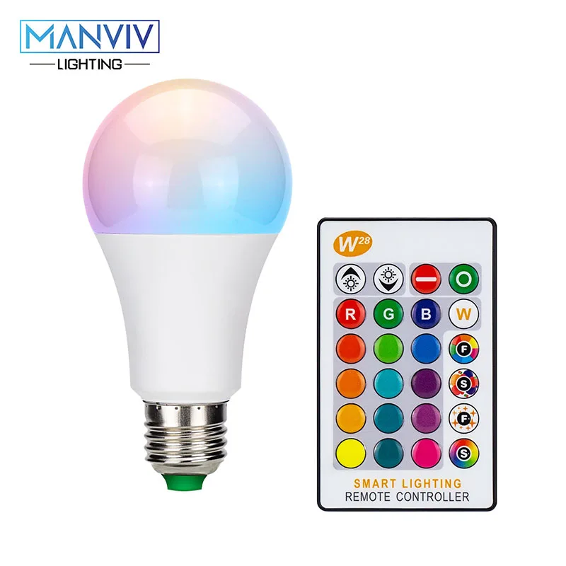 

LED RGB Bulb Lamp 15W 10W 5W White Warm White 220V E27 Changeable Colorful Natural Lighting Brighter For Interior Illuminatiom