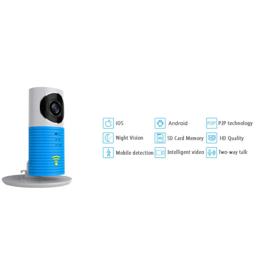 Новая умная собака 720P HD Wifi Домашняя безопасность ip-камера детский монитор домофон смартфон аудио камера ночного видения сигнализация Обнаружение