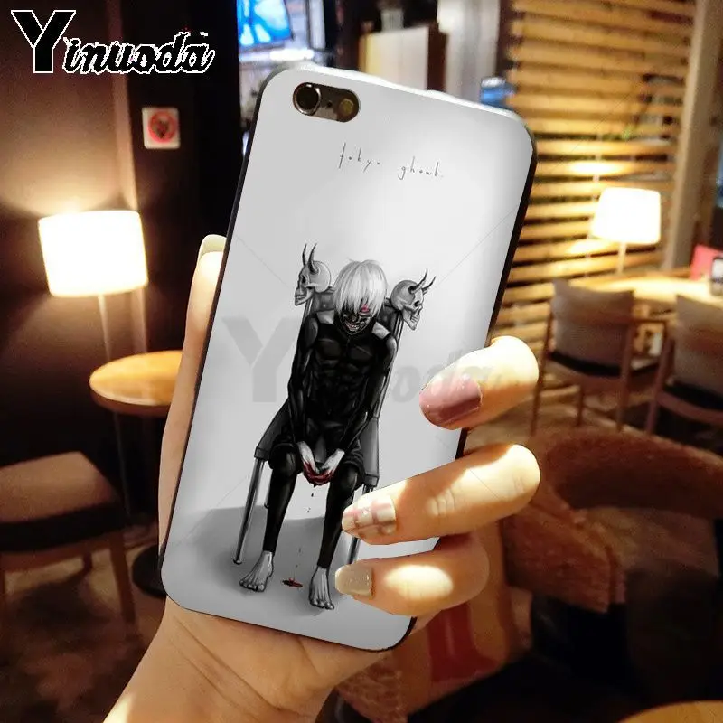 Yinuoda Токийский вурдалак аниме Kaneki Ken мягкий силиконовый черный чехол для телефона для iPhone X XS MAX 6 6s 7 7plus 8 8Plus 5 5S SE XR