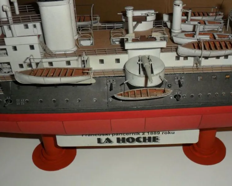 Высококачественный французский La Hoche Lazar боевой крейсер 3D бумажный модельный