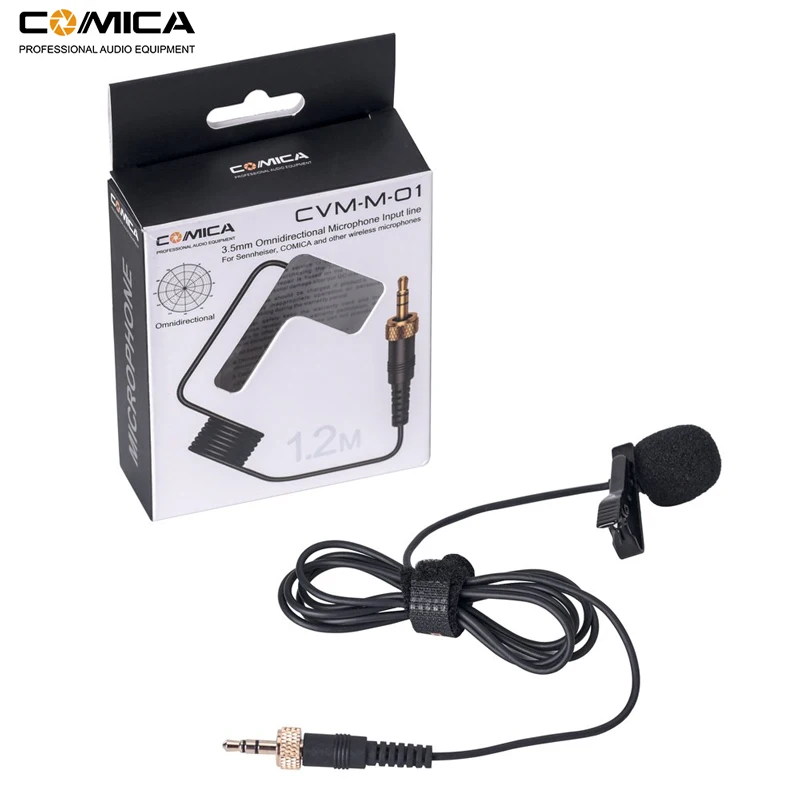 Comica CVM M O1 всенаправленный петличный отворот микрофон для S ennheiser и других