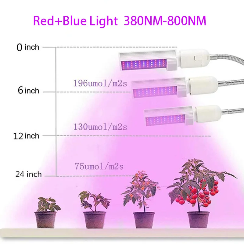 3-голова светодиодный промышленная лампа для помещений растения красного и синего цвета для обработки растений лампы для выращивания цветов держатель для ламп Fitolampy зажим для cultivo Тепличный тент