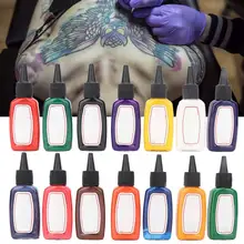 15 мл/бутылка 14 цветов профессиональные тату макияж чернила татуировки пигмент тела искусство чернила a