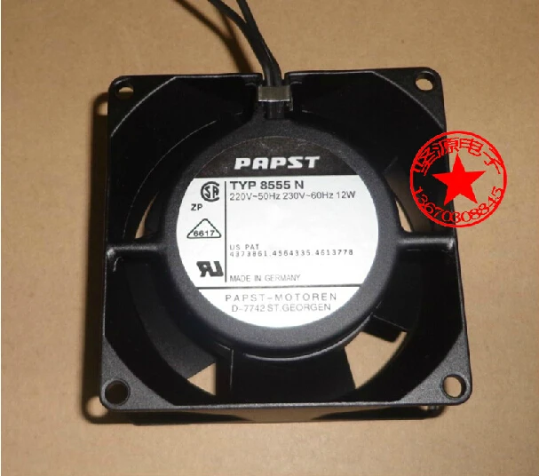 Папст тип 8555N 8 см 220v230v все - высокая температура вентилятор | Компьютеры и офис