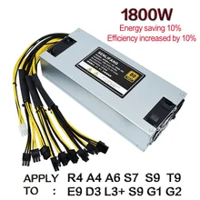 Original Bitmain 1800w power supply 6PIN 10 Antminer APW3 12 1600 ETH PSU antminer S9 S7