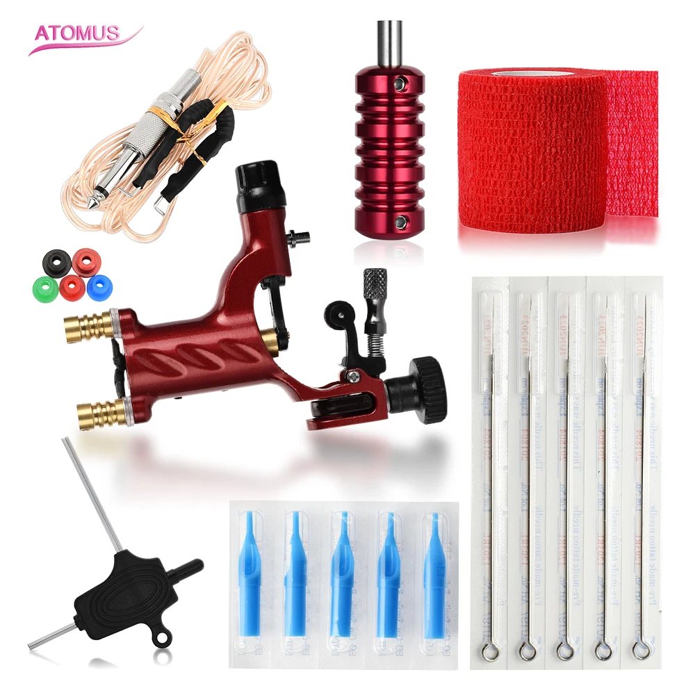 

Tattoo Gun Set Dragonfly Tattoo Machine Black Practice Component Subjoin Transparent Hook Line Kit Tatuagem Iniciante