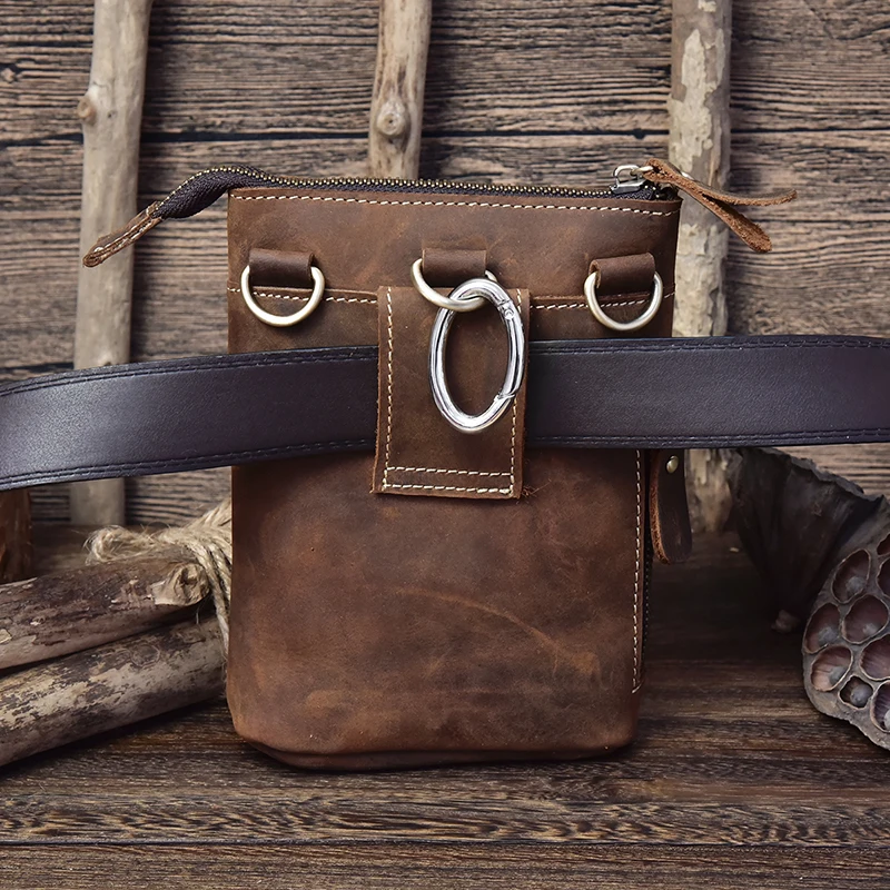 Натуральная кожа, Мужская поясная сумка, поясная сумка, сумка для телефона, сумка для путешествий, поясная сумка, Мужская маленькая сумка на плечо, кожаная сумка для мужчин