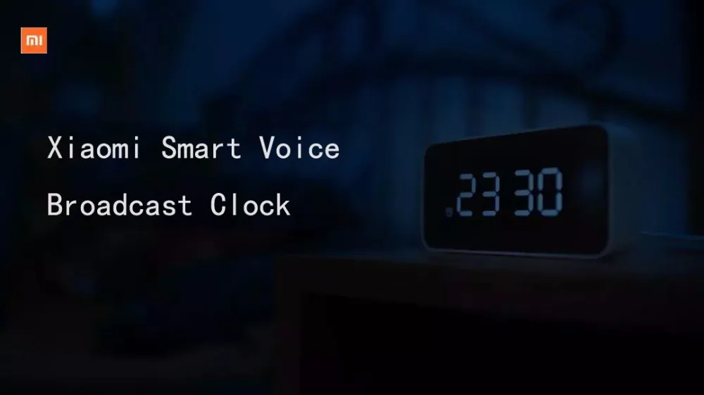  Xiaomi Xiaoai Smart Voice Broadcast Alarm Clock ABS Table Dersktop Clocks Time Calibration Office W