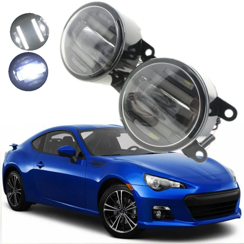 For Subaru BRZ 2013 2017 2in1 18W LED Fog Lights White Cut Line Lens