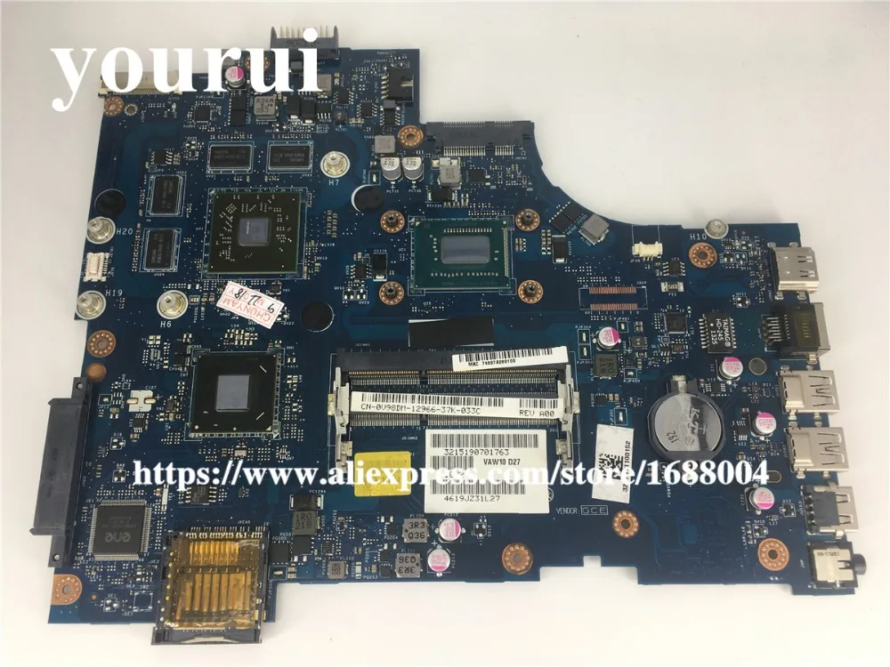 Для DELL INSPIRON 17R 3721 5721 Материнская плата ноутбука VAW11 LA-9102P V98DM 0V98DM материнская |