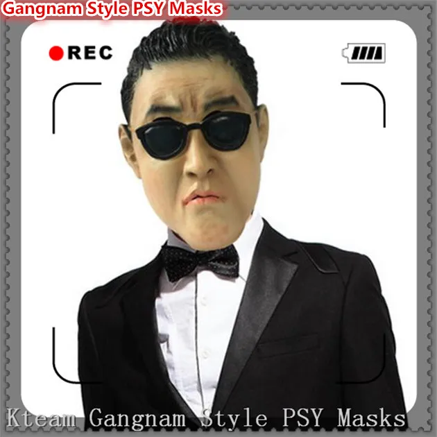 

Free shipping Halloween Party Cosplay Hot Gangnam Style PSY Masks Cosplay Custom Halloween Party Face Mask for Men and Women Toy