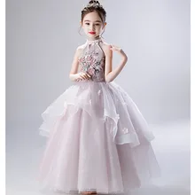 Новинка года; кружевное платье для маленьких девочек платья для дня рождения для маленьких девочек от 18 месяцев до 12 лет Vestido; платье принцессы для дня рождения