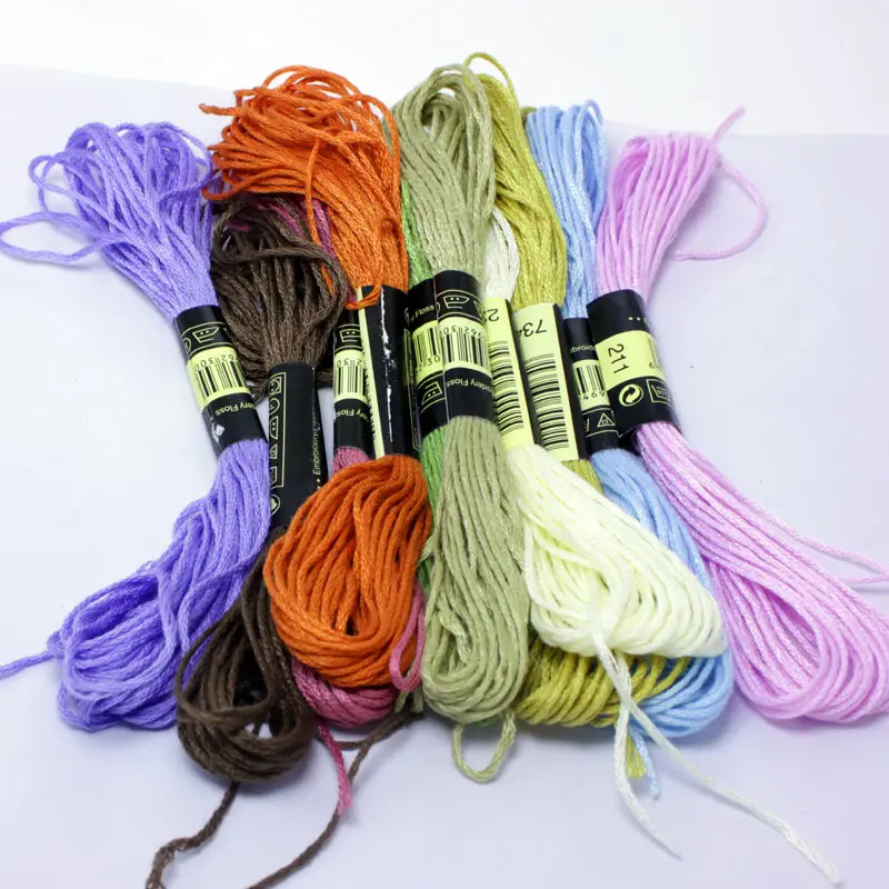 Cross Stitch threads The Unique Style 10 Cross Stitch Cotton Embroidery Thread Floss Sewing Skeins Craft Dofferent Colors|cotton embroidery thread|embroidery thread|stitch thread - AliExpress