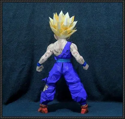 Дракон жемчуг Saiyan Sunfan боевой урон 80cm3d бумажная заготовка DIY