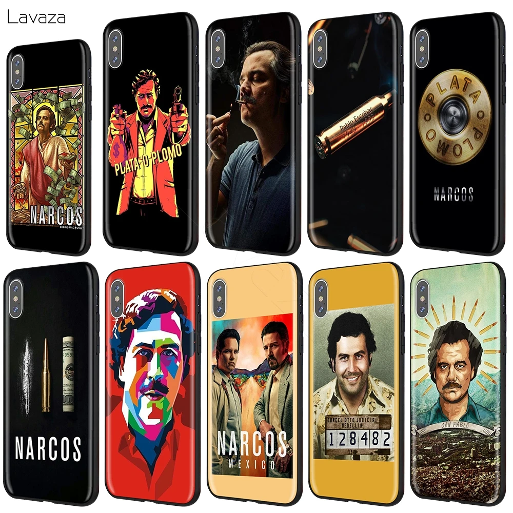 

Lavaza Narcos Pablo Escobar Case for iPhone 11 Pro XS Max XR X 8 7 6 6S Plus 5 5s se