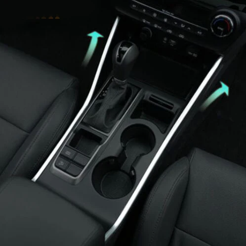 

ACCESSORIES FIT FOR 2015 2016 HYUNDAI TUCSON TL CHROME SHIFT GEAR PANEL TRIM FRAME COVER LINE CUP HOLDER STRIP GARNISH